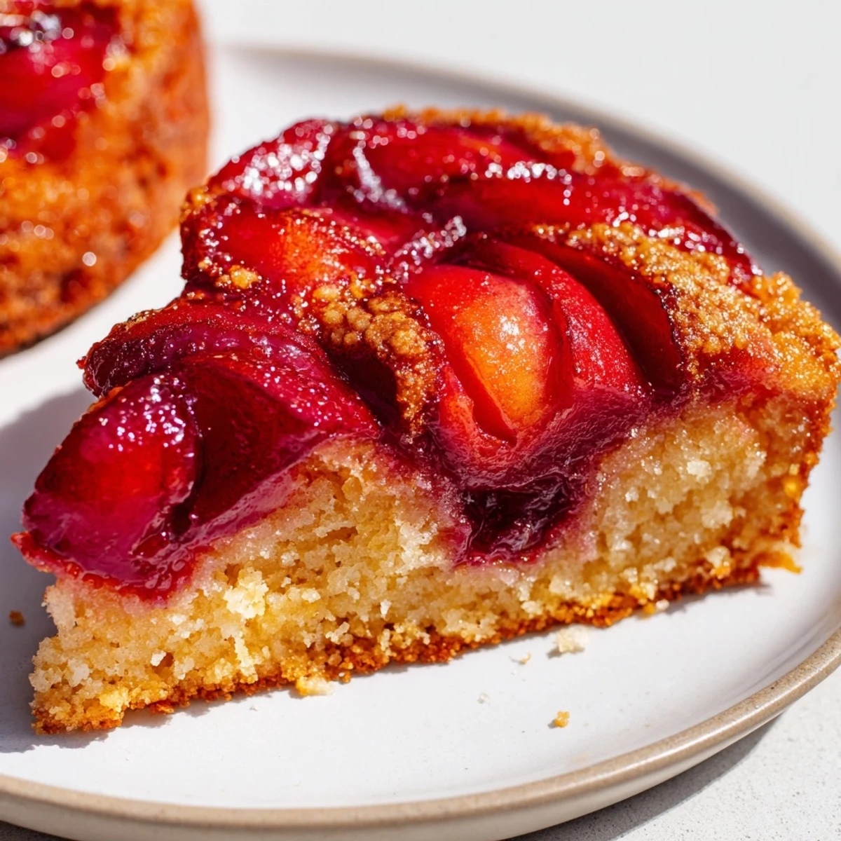 Zarter deutscher Pflaumenkuchen, ideal zum Nachmittagskaffee oder Tee mit Freunden.