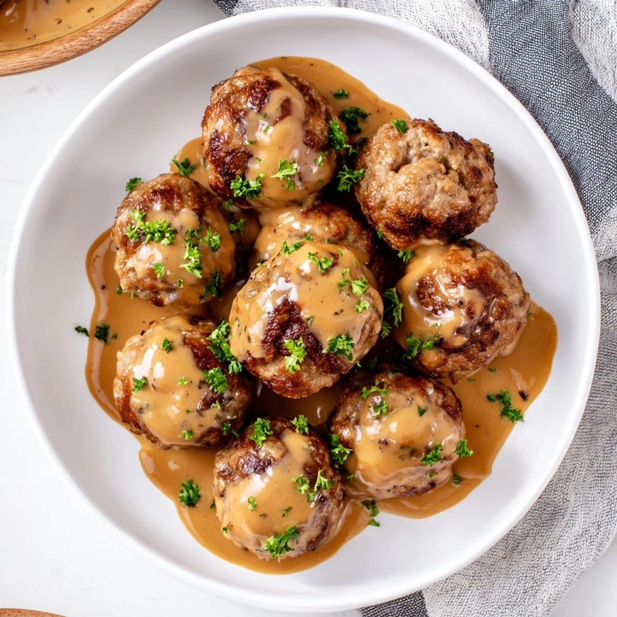 Ofen gebackene deutsche Frikadellen