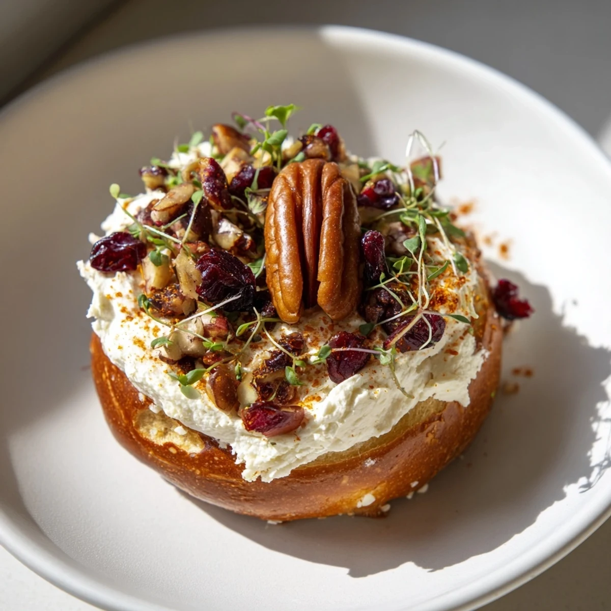 Creamy Rocket Fuel New Years Eve Treats, topped with pecans and cranberries, perfect for your holiday spread.