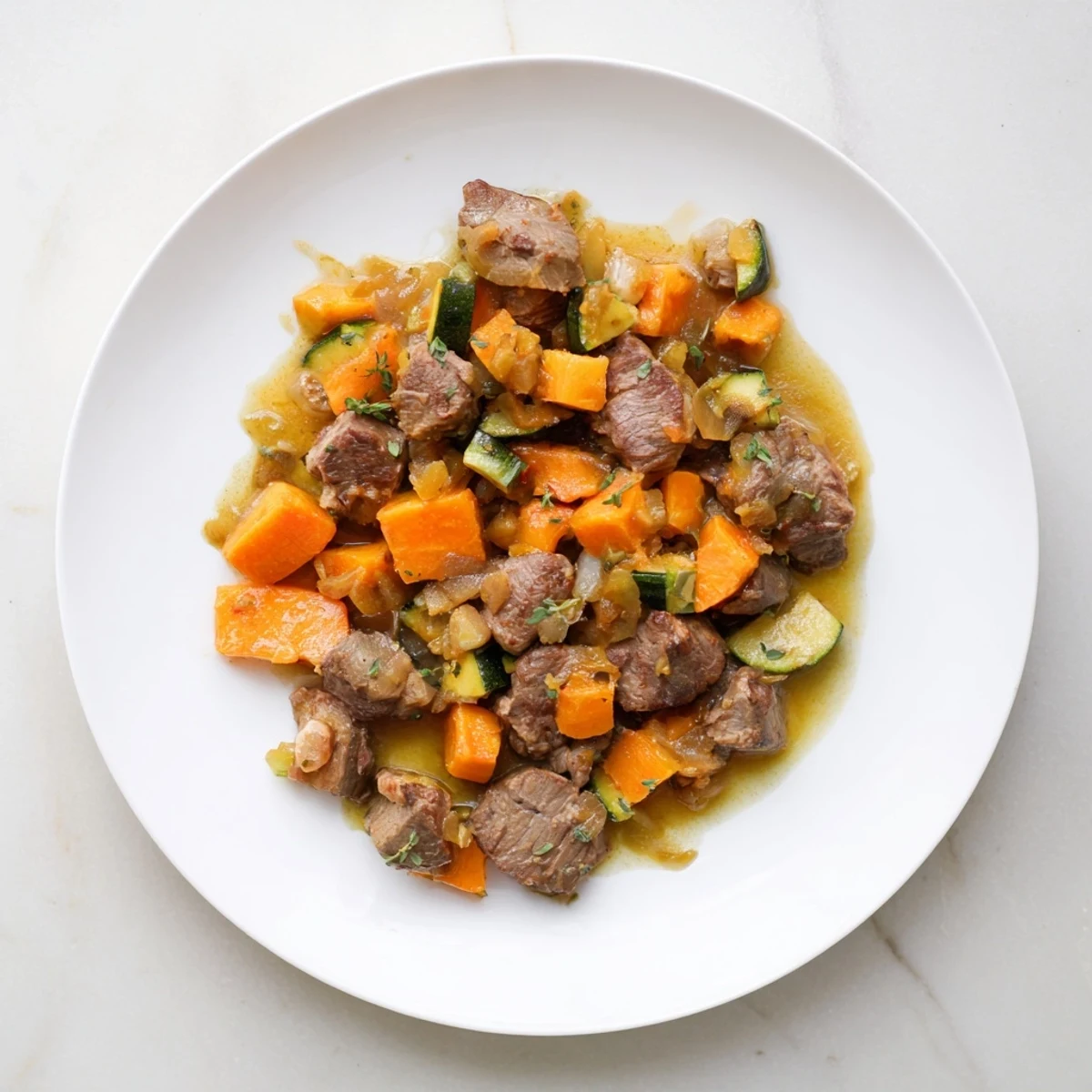 Tender Sweet Lamb Platter for Baby, served in a small bowl, ready to eat.