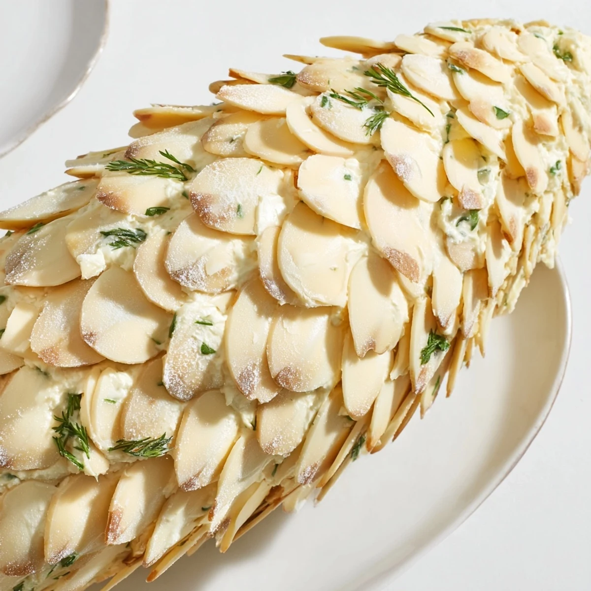 Schneebedeckter Tannenzapfen Dip