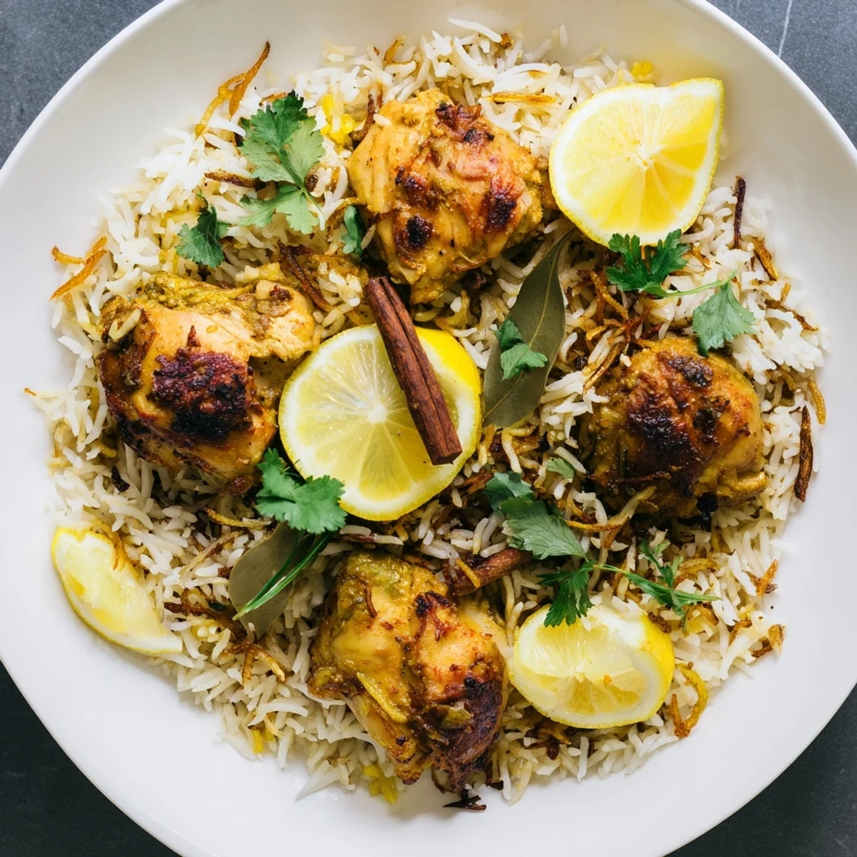 Aromatic, steaming Easy Chicken Biryani: a one-pot Indian meal with tender chicken and basmati rice.