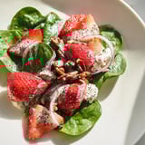 Erdbeer Spinat Salat frisch