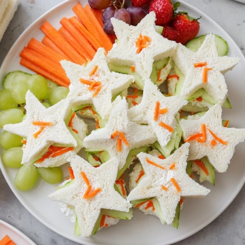 Beach Day Starfish Snack Spread with colorful fruit and veggie snacks, ideal for summer parties.