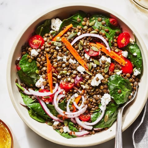 Vitamin Spinach Lentil Bowl