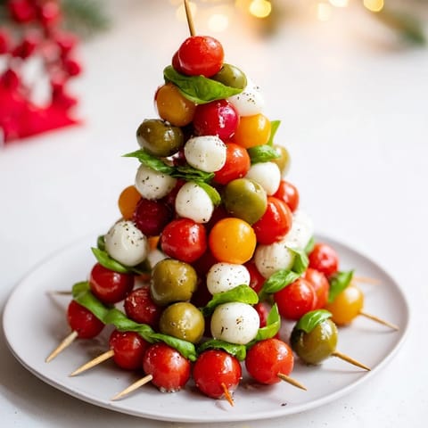 Rote grüne Caprese Spieße #97