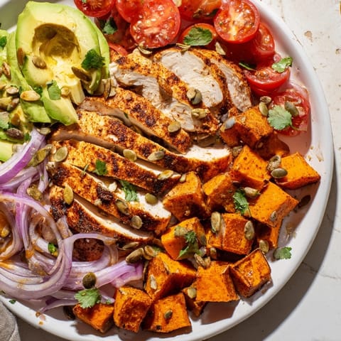 Avocado Süße Kartoffel Huhn