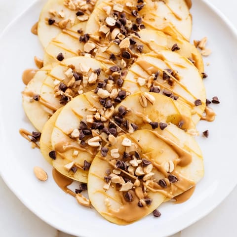 Peanut Butter Apple Nachos