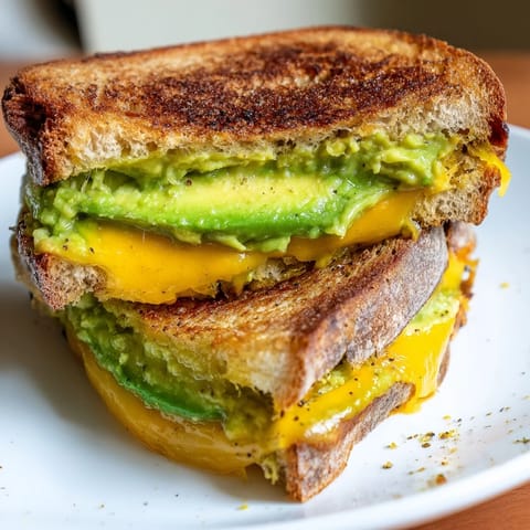 Avocado Toast mit Käse