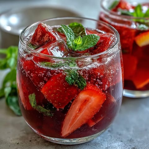 Farbfrohe Spring Sangria Mocktail mit weißer Traube, Zitrusfrüchten und frischen Kräutern in einem großen Krug.  