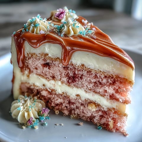 Rosé-Velvet-Torte für Brautparty