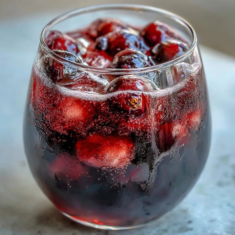 Eine Flasche Easy Blackcurrant Liqueur neben einem Glas und einer Schale mit saftigen schwarzen Johannisbeeren.
