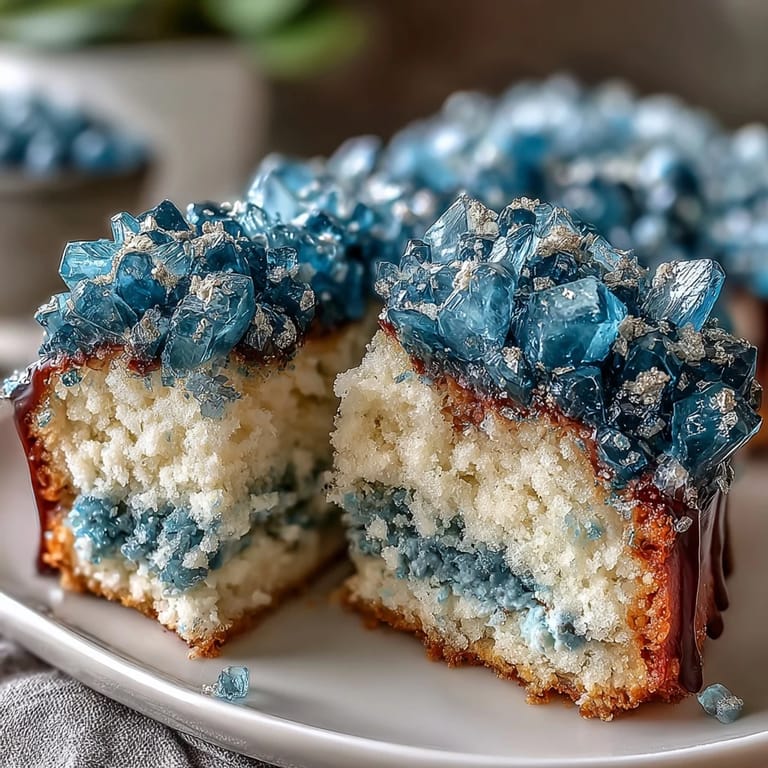 Feiern Sie mit unserem auffälligen Graduation Cake und seiner glitzernden Geoden-Optik.