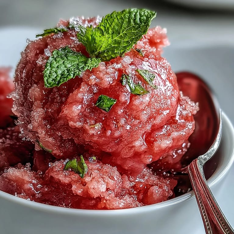 Erfrischendes Wassermelonensorbet (3 Zutaten) leicht gemacht für heiße Sommertage.